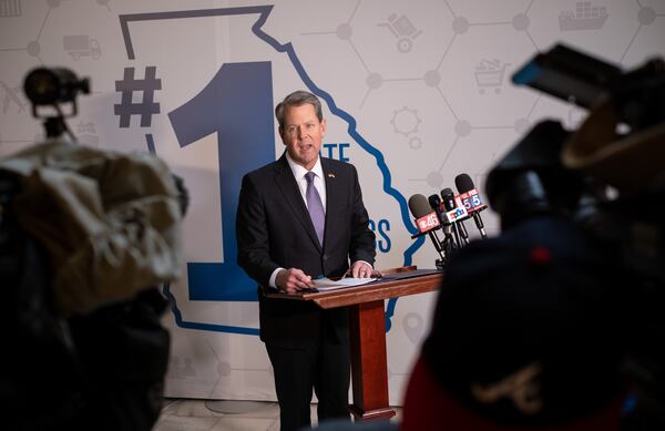 211229-Atlanta-Gov. Brian Kemp holds a press conference to talk about Covid in Georgia on Wednesday, Dec. 29, 2021. Ben Gray for the Atlanta Journal-Constitution