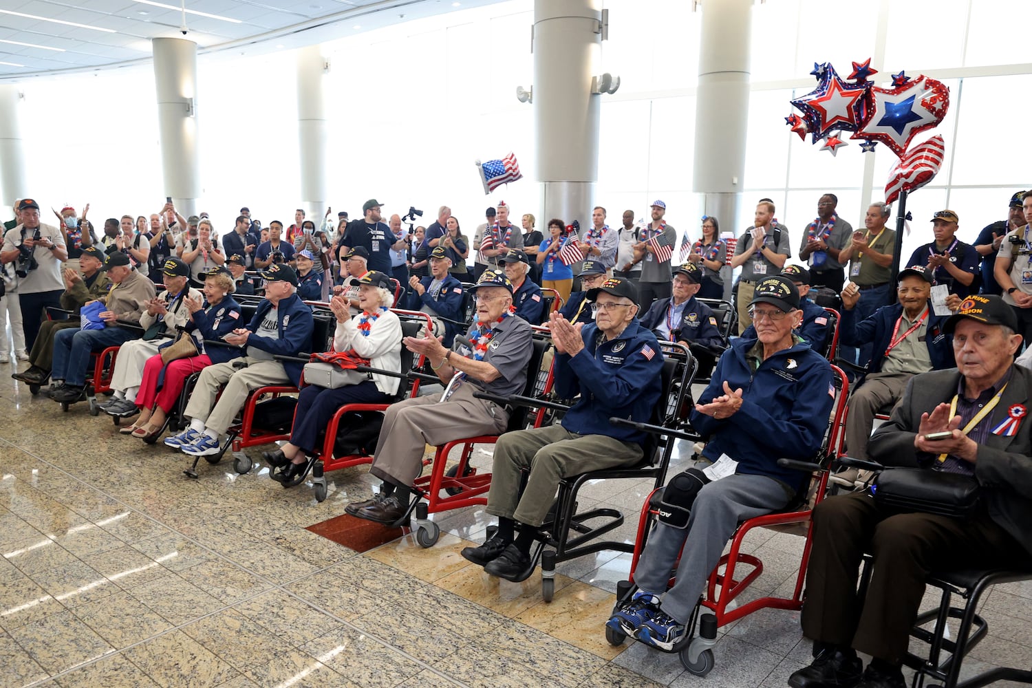 WWII Veterans Delta flight to Normandy