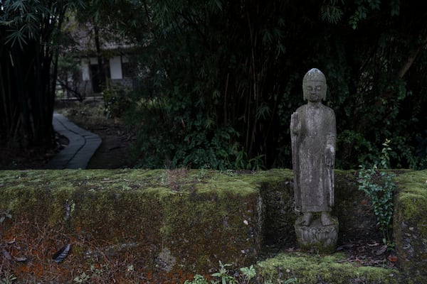 A view of the Luyeyuan Stone Carving Art Museum project by Pritzker Architecture Prize winner Chinese architect Liu Jiakun in Chengdu in southwestern China's Sichuan province on Monday, March 3, 2025. (AP Photo/Ng Han Guan)