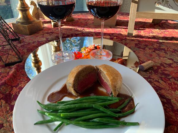 Petite Violette's beef Wellington has been on the menu since 1974. (Courtesy of Petite Violette/Sharon Benton)