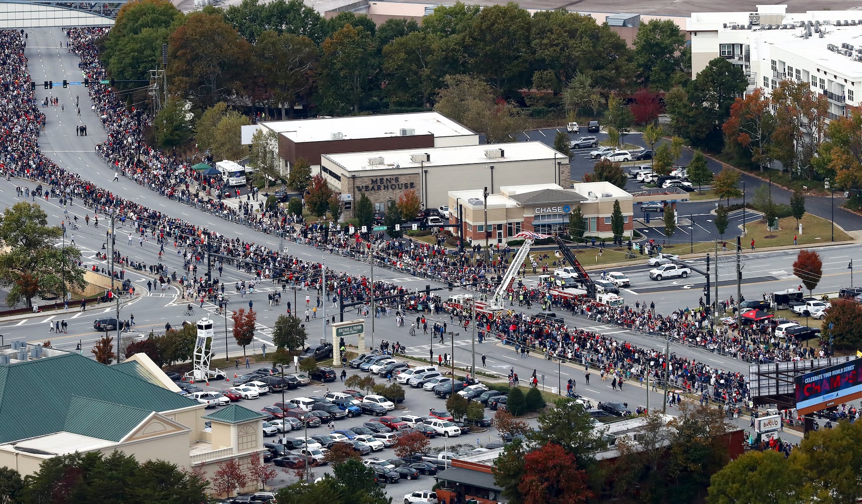 Braves baseball parade