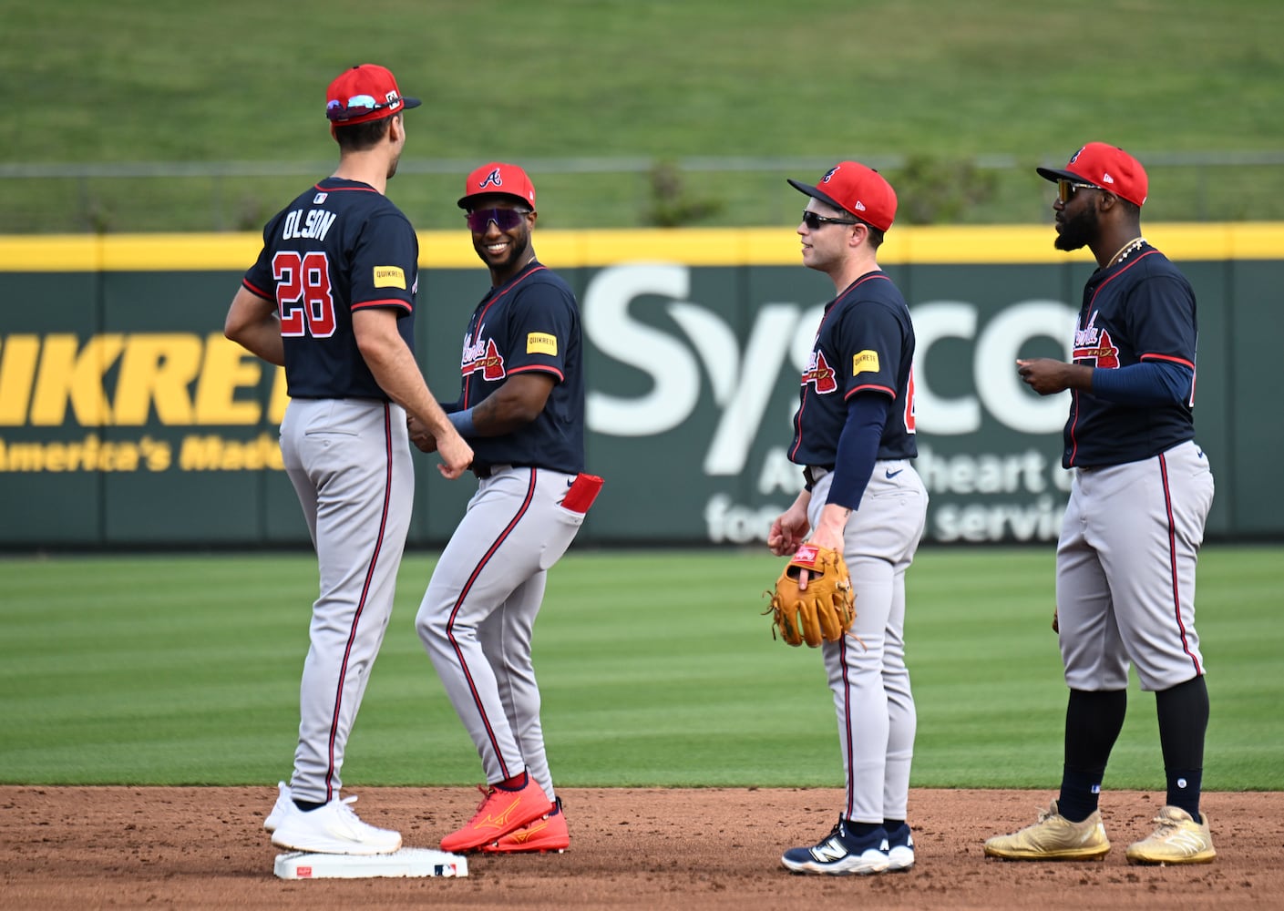 First full-squad spring training workouts