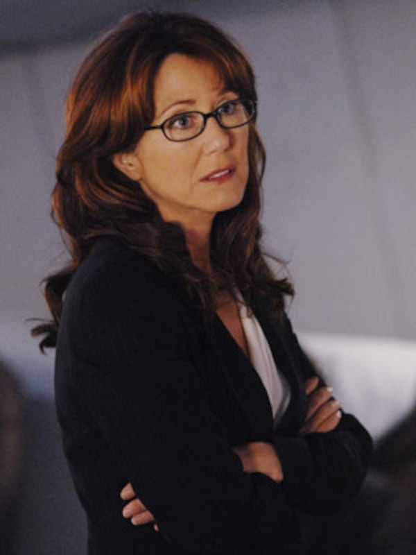 Mary McDonnell as President Laura Roslin on "Battlestar Galactica." CREDIT: Syfy