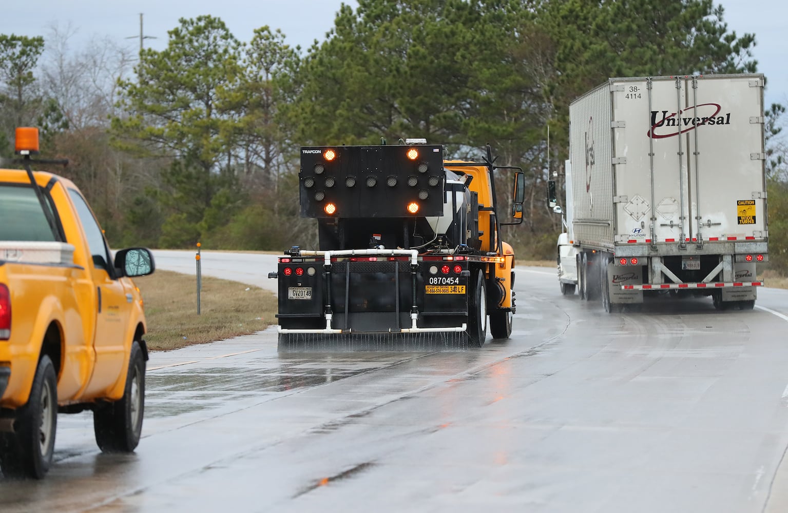 Snow, ice hit Atlanta and north Georgia