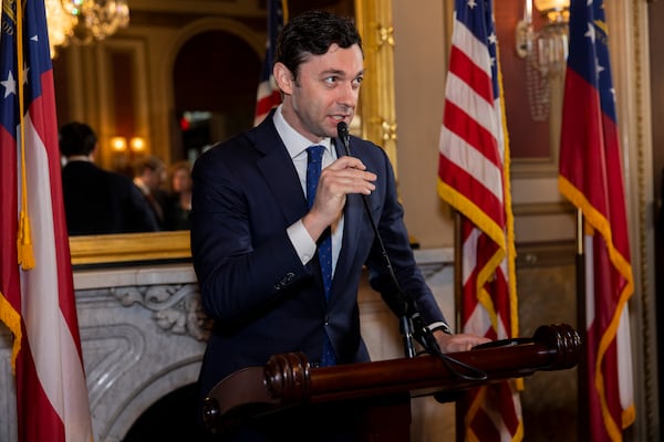 U.S. Sen. Jon Ossoff, D-Ga., joined a unanimous Senate vote this week for a measure to block federal employees from using TikTok on government-owned devices.(Nathan Posner for the Atlanta Journal-Constitution)