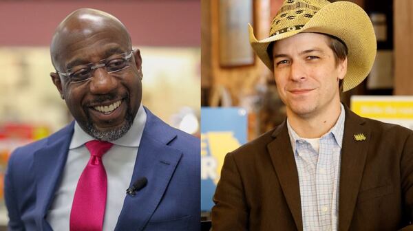 U.S. Sen. Raphael Warnock, D-Ga., was challenged by Libertarian candidate Chase Oliver in the 2022 Senate race.