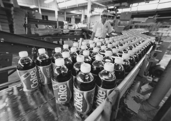 Production of New Coke in 1985.