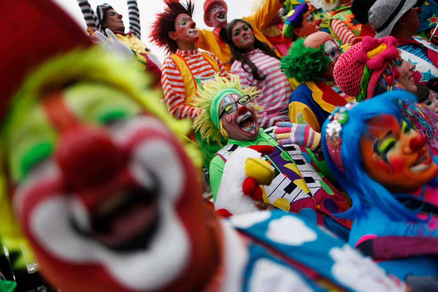 Clowns gather in Mexico City