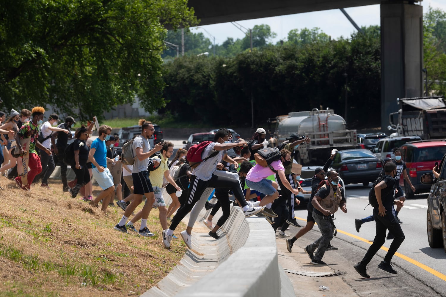 PHOTOS: Fourth day of protests in downtown Atlanta