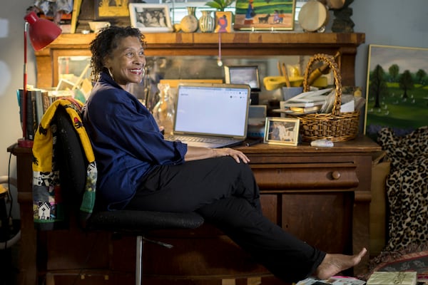 Ansa is currently working on her sixth novel as well as a nonfiction book on how women find ways to breakthrough what stands in their way titled, “Secrets of a Bogart Queen.” (AJC Photo/Stephen B. Morton)