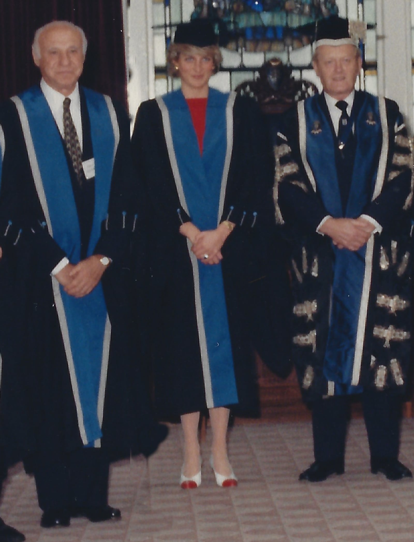 Robert Greenblatt (left) and Princess Diana (center) were named honorary fellows by the Royal College of Obstetricians and Gynaecologists. (Courtesy)