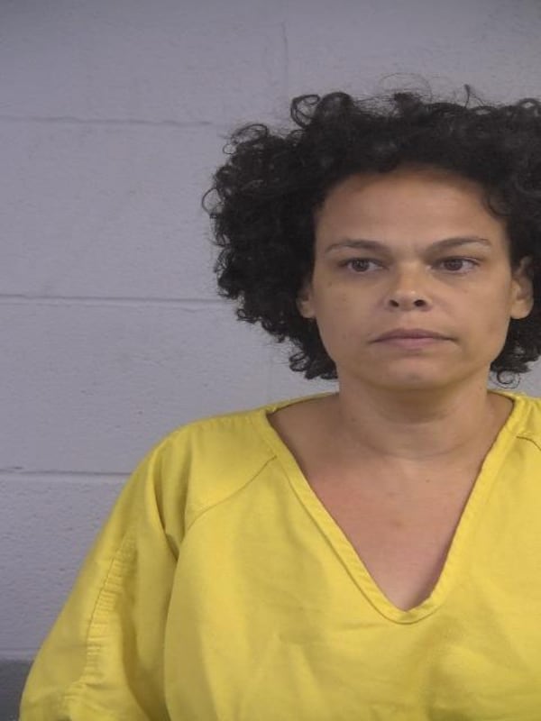 Erin Northup, 43, of Louisville, Kentucky, was arrested Oct. 15 on a warrant that alleged she threatened a Georgia judge who oversaw an election fraud case. Photo credit: Louisville Metro Department of Corrections