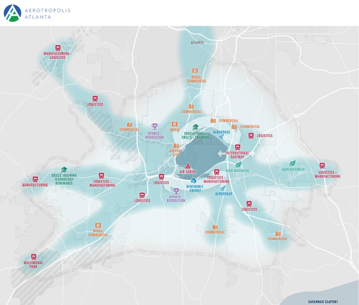 What the Atlanta airport aerotropolis might look like