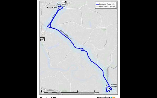 MARTA is adding a new bus route to serve citizens in Sandy Springs and Roswell. It will begin service on Dec. 11.