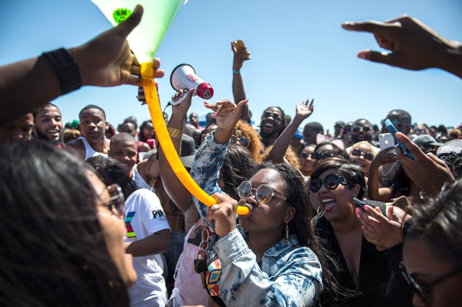 Drinking and other activities associated with spring break take place each year during the Orange Crush beach party.