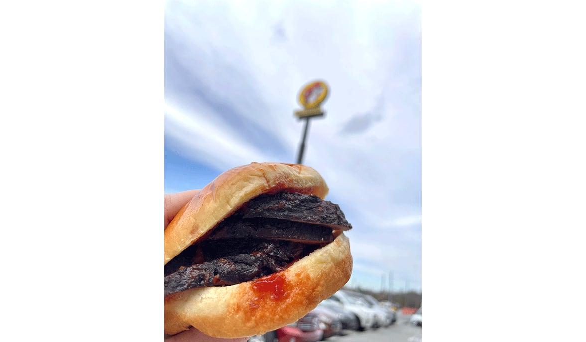 Sliced brisket sandwich at Buc-ee’s / Angela Hansberger for The Atlanta Journal-Constitution