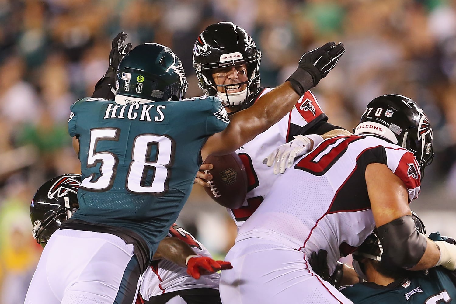 Photos: Falcons open season against Eagles