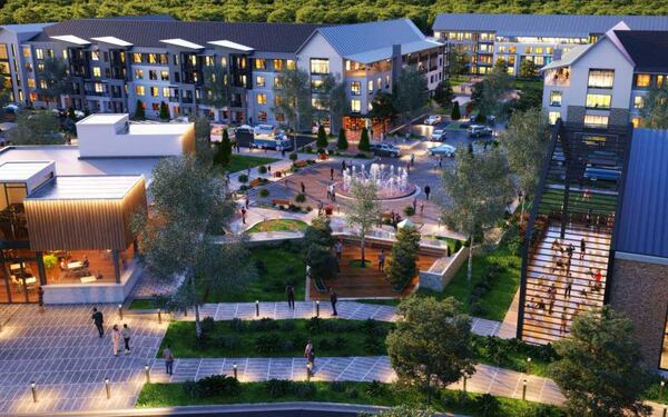 This is a rendering of the redeveloped North Point Mall from Dwell Design Studio. (Photo: City of Alpharetta)