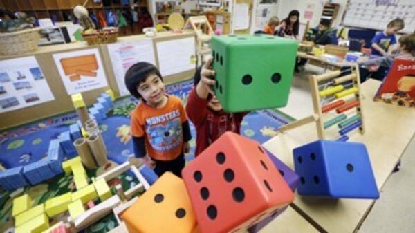 With the Bank Street method, children learn about the world through active experiences like playing with building blocks, puzzles and clay.