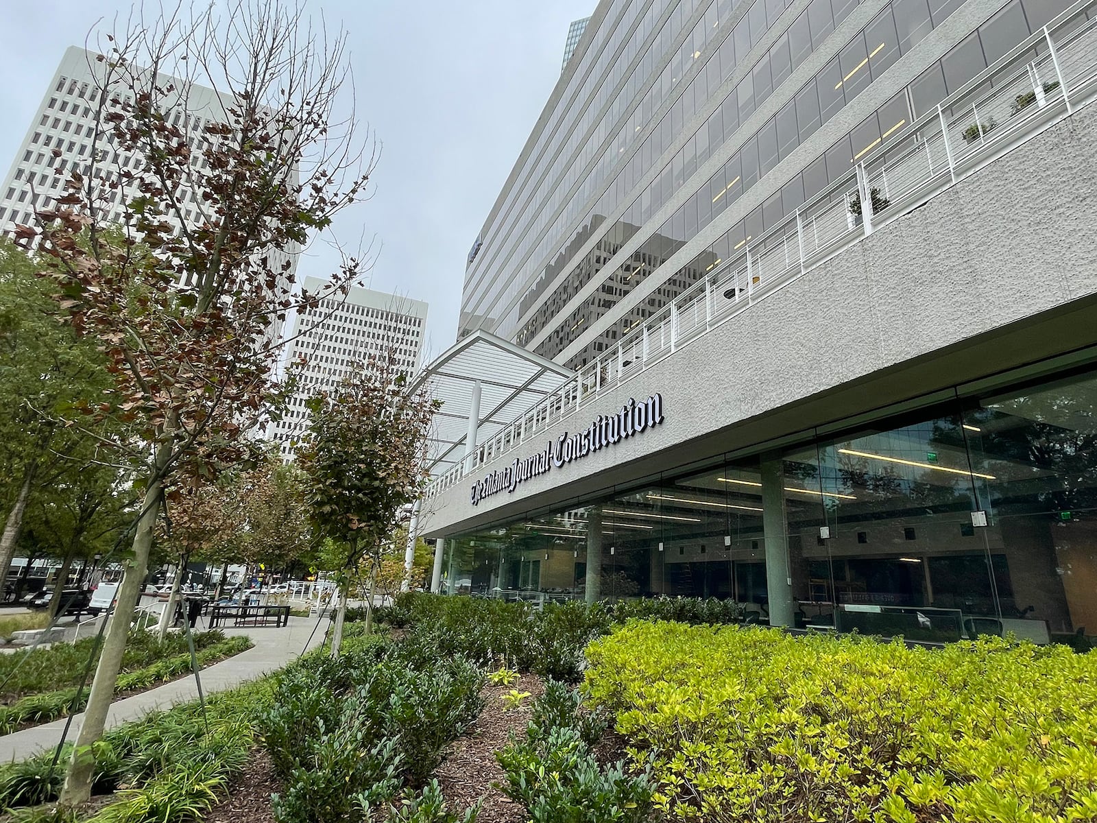 The Atlanta Journal-Constitution moves to the Promenade Central building in Midtown in the fall of 2024. It's the first time that the paper will call Peachtree Street home. (Pete Corson/AJC)