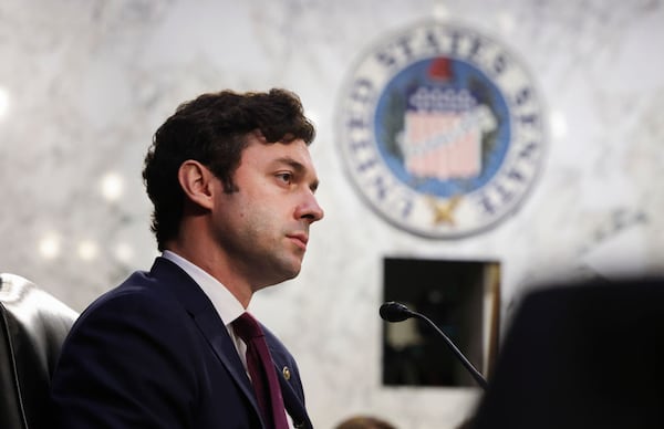 Georgia Democratic U.S. Sen. Jon Ossoff joined Republicans this past week in passing legislation that would direct the White House to end its mask mandate for children ages 2 to 5 participating in the Head Start program. (Kevin Dietsch/Getty Images/TNS)