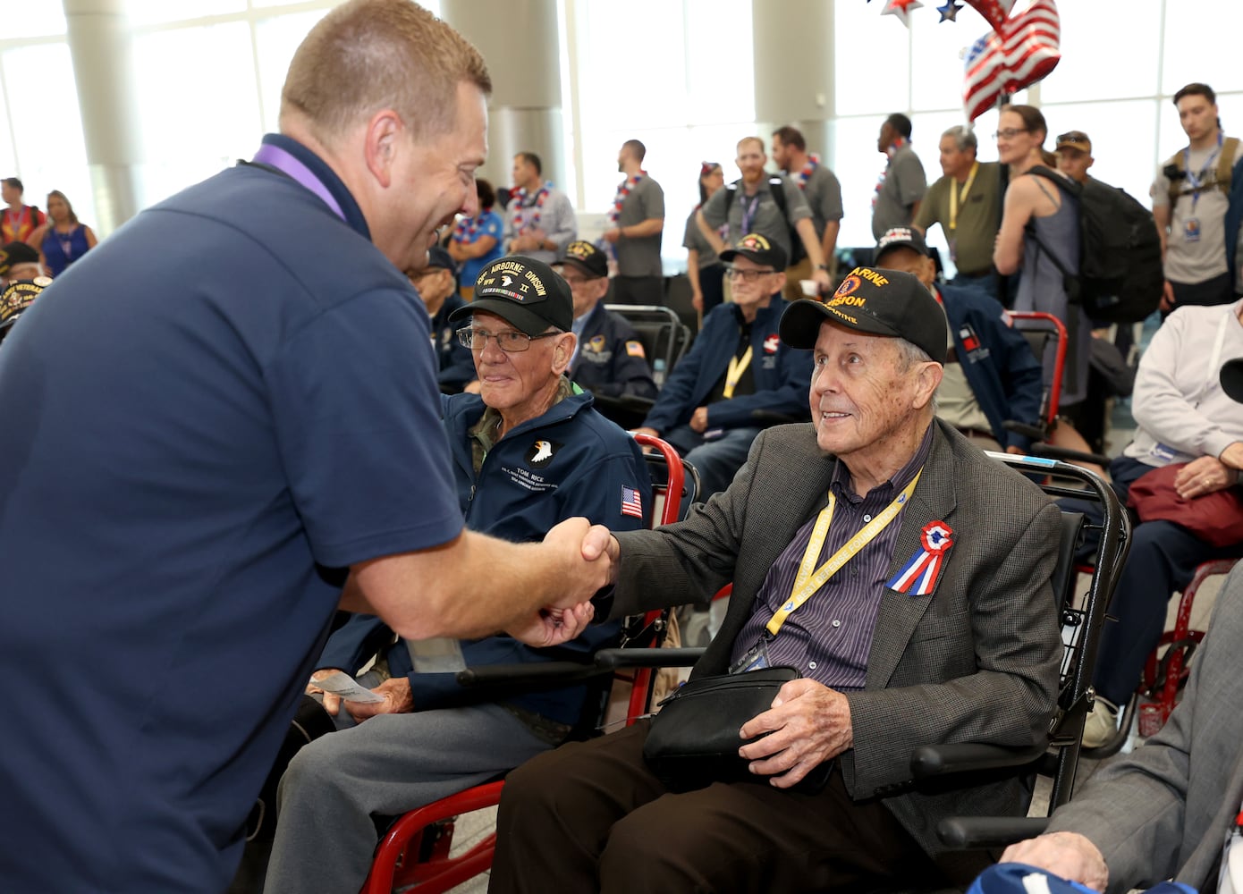 WWII Veterans Delta flight to Normandy