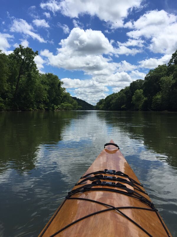 "I took this iPhone shot of the Chattahoochee just north of Johnson Ferry Road from my kayak I built in 2001.," wrote  Bill Kahler. "It was an amazing day for mid-June, with a light breeze and 70 degrees!"