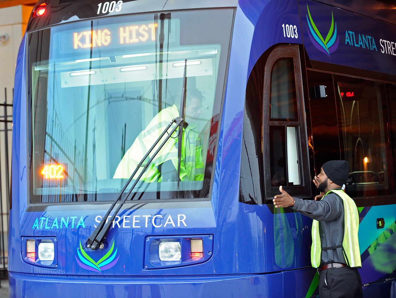 Atlanta streetcar takes its first ride