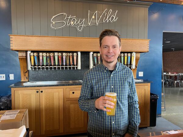 Chris Elliot is chief brewing officer at Wild Leap Brew Co. in LaGrange. Bob Townsend for The Atlanta Journal-Constitution