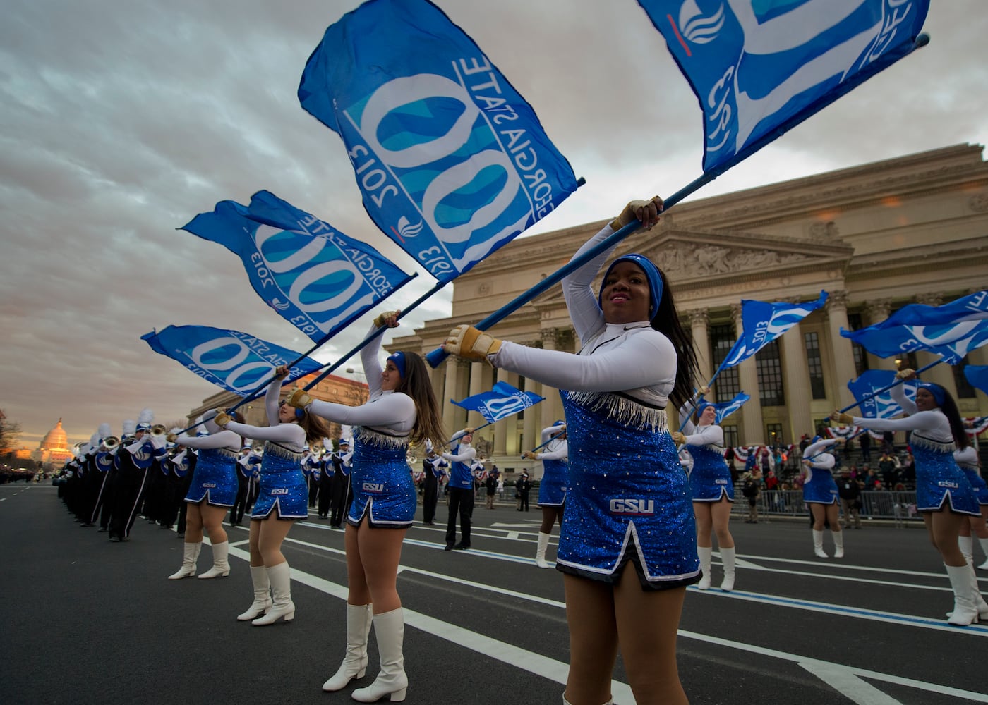 GSU marching band performs in inaugural parade