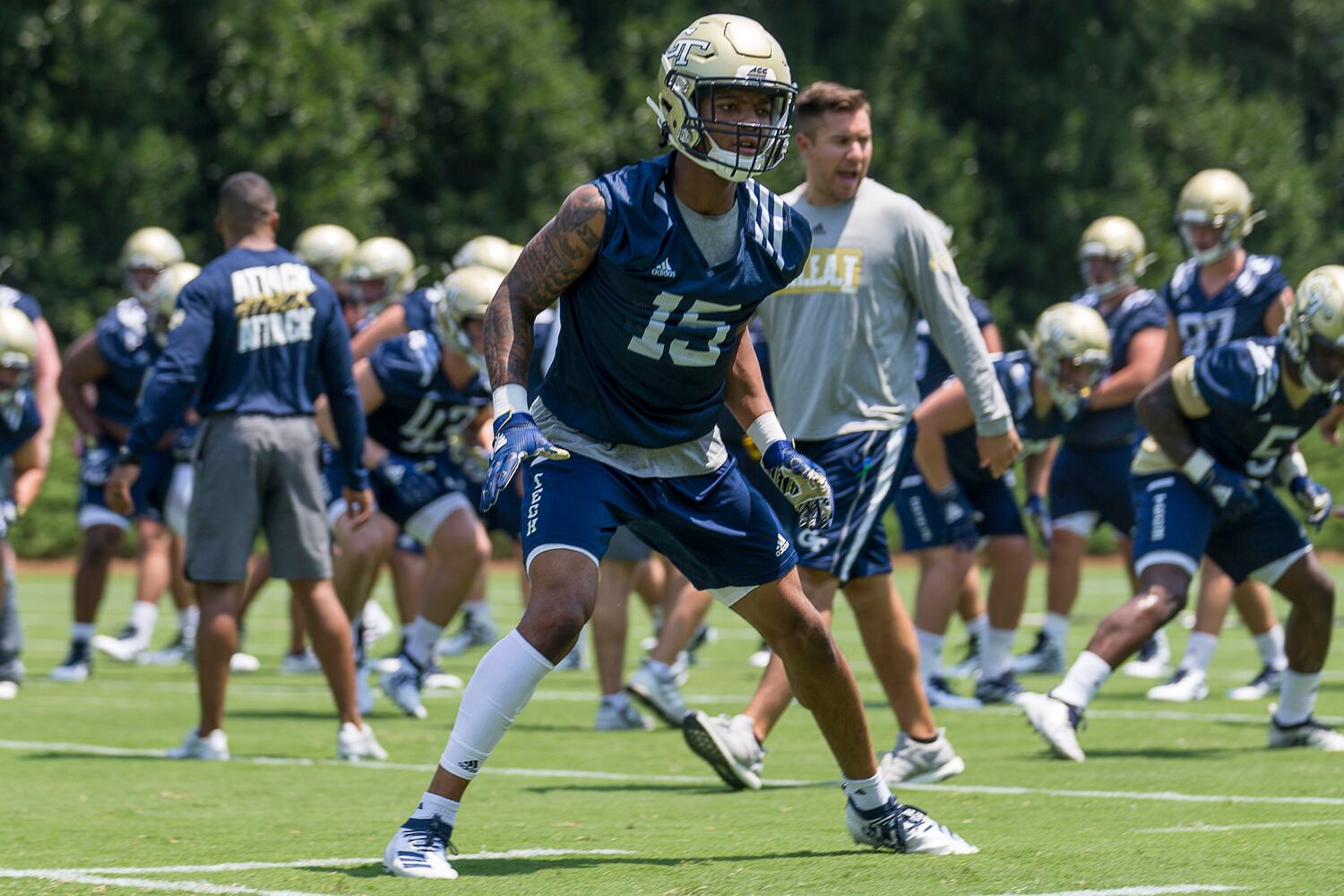 Photos: New coach Geoff Collins has Georgia Tech on the field