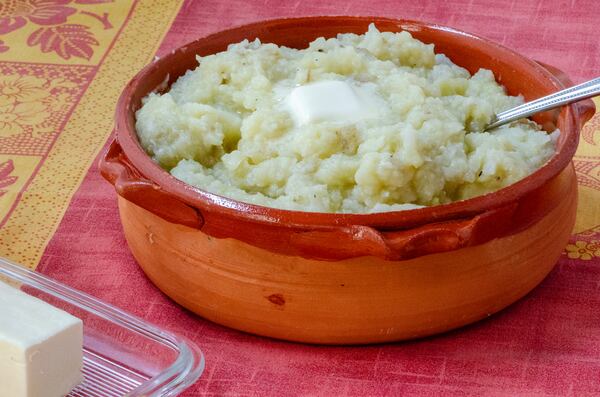 In Mixed Mash Colcannon, mashed potatoes, cauliflower and cabbage are combined for a comfort food classic that’s a bit better for you. (Styling by Lori Horne / Virginia Willis for the AJC)