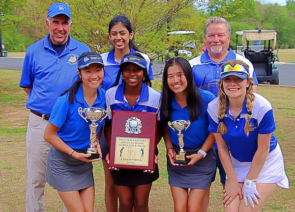 The Chamblee girls won their first DeKalb County golf championship since 2006 when the Bulldogs prevailed on April 13, 2022, at Sugar Creek Golf Course.