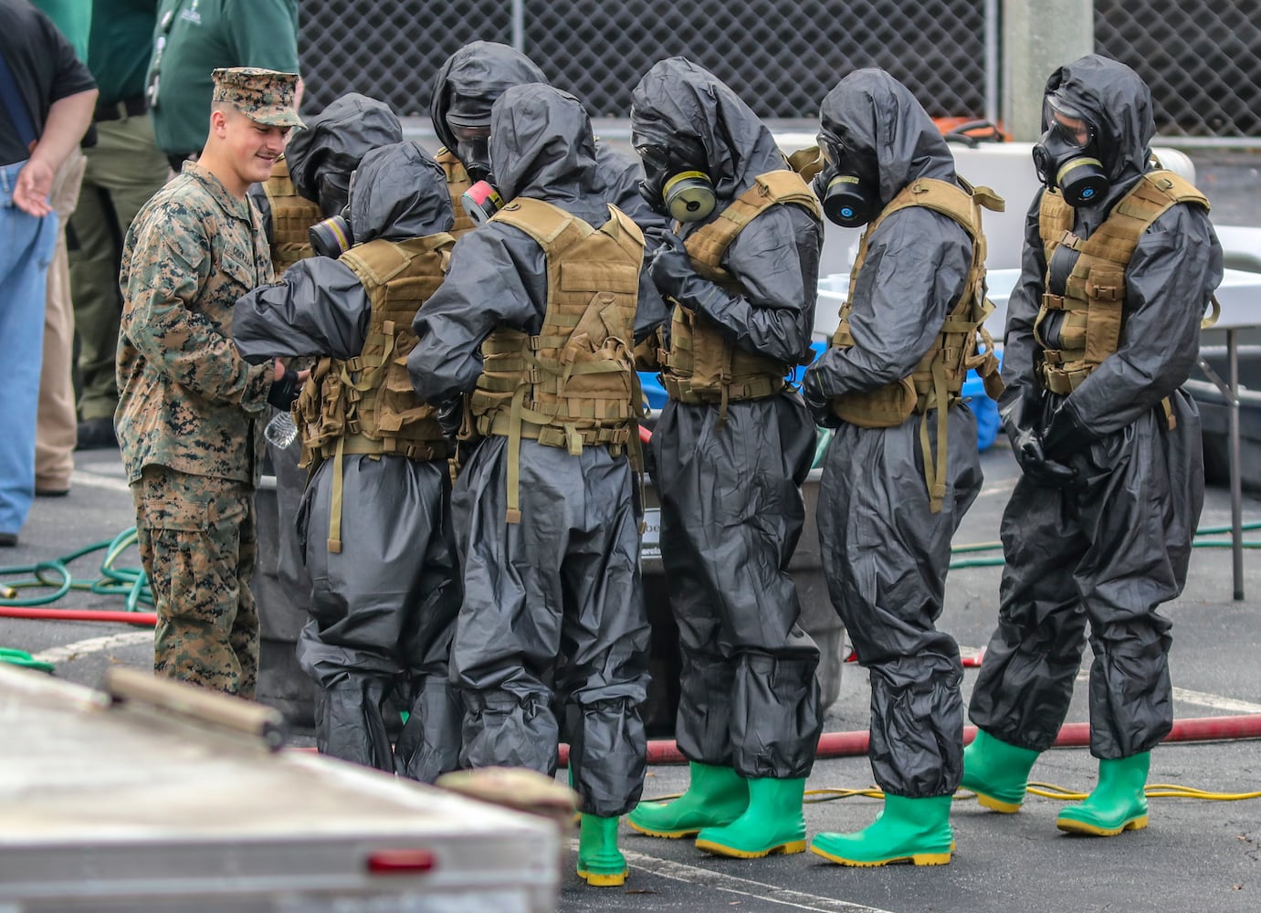 November 2, 2022 Atlanta: The Atlanta-Fulton County Emergency Management Agency and several other agencies participated in nuclear detonation mock exercises. (John Spink / John.Spink@ajc.com) 

