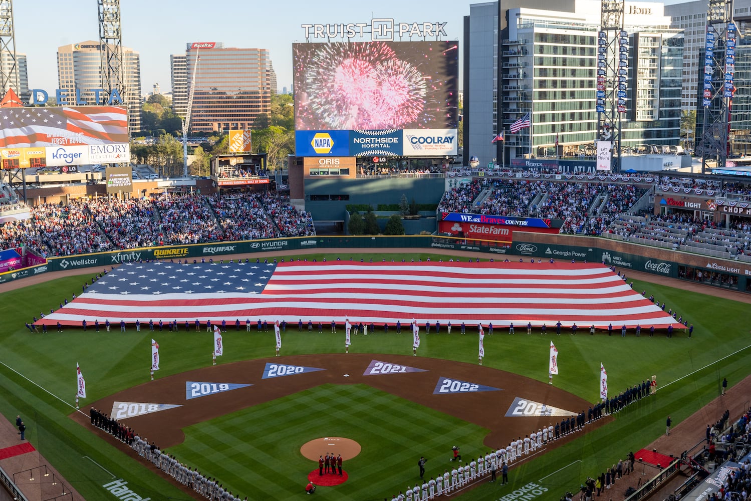 braves home opening day versus diamondbacks