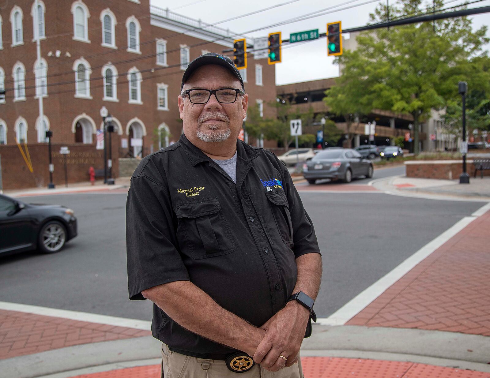 09/17/2021 — Griffin, Georgia — Spalding County Coroner Michael Pryor says homicides are up more than 100 percent during a visit to his office in Griffin, Friday, September 17, 2021. (Alyssa Pointer/Atlanta Journal Constitution)