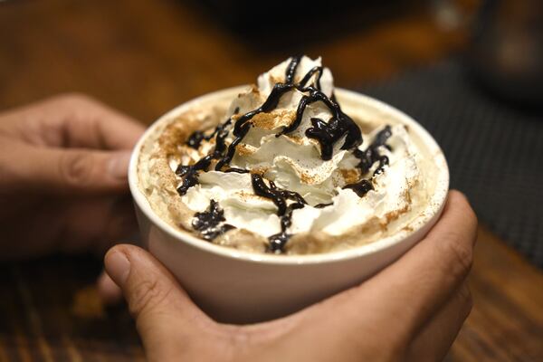 Ebrik Coffee Room in Atlanta is one of the great places to go in the metro area if you’re in the mood for a hot chocolate. DAVID BARNES / DAVID.BARNES@AJC.COM