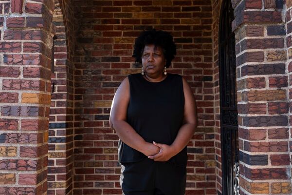 Nalisha Gibbs poses for a portrait at her home, Wednesday, March 12, 2025, in Baltimore. (AP Photo/Stephanie Scarbrough)