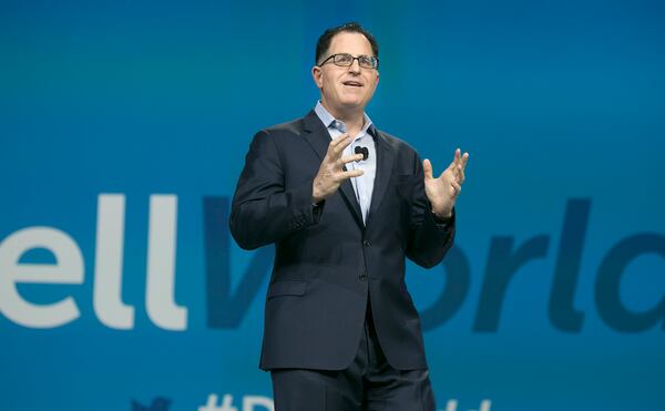 Michael Dell gives the keynote address at the Dell World conference in the Austin Convention Center on Wednesday, October 21, 2015.


  LAURA SKELDING/AMERICAN-STATESMAN