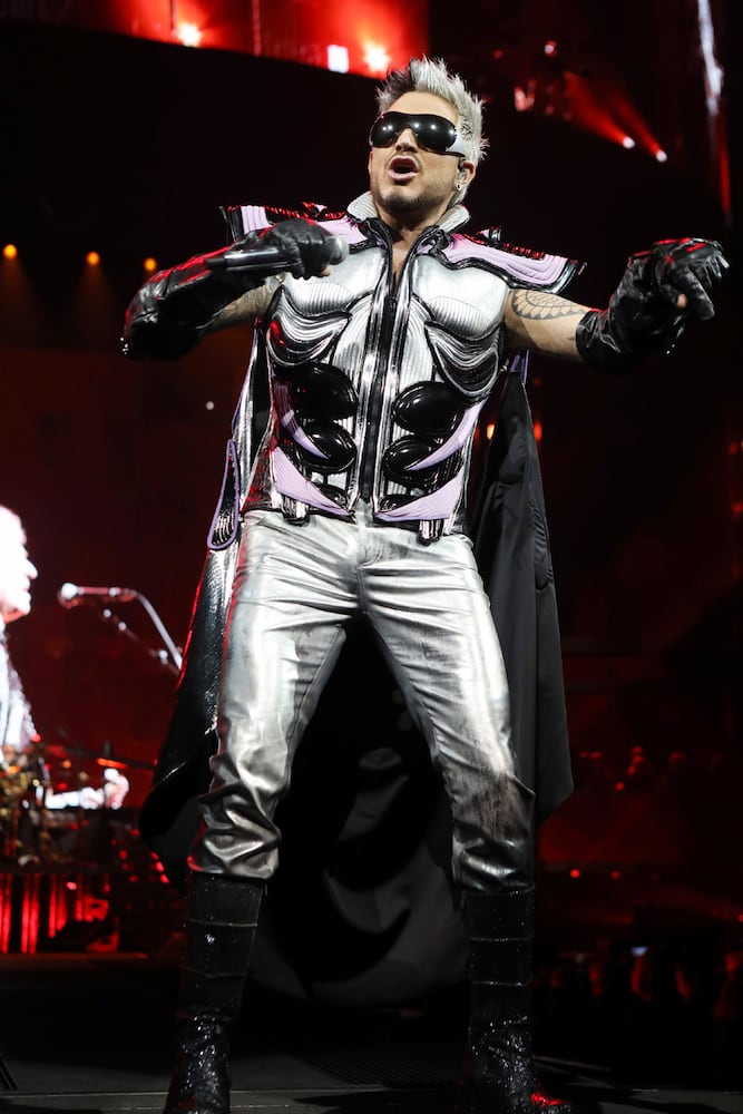 Queen + Adam Lambert rocked sold out State Farm Arena on Monday, October 23, 2023.
Robb Cohen for the Atlanta Journal-Constitution