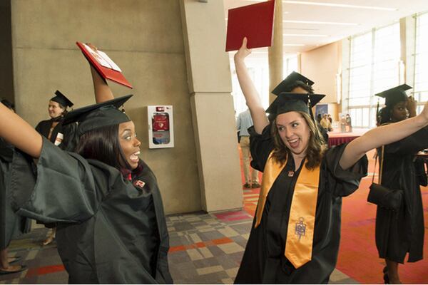 Georgia Perimeter College celebrated its 50th and final graduation at the Georgia World Congress Center in 2015. AJC FILE PHOTO.