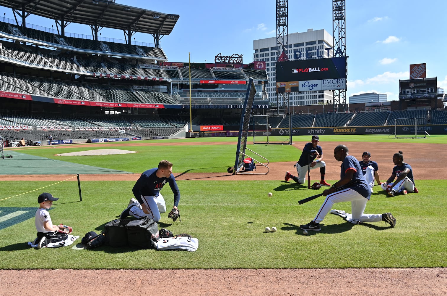 Braves Worksout ahead of NLCS