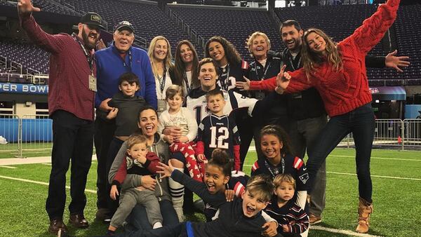 Tom Brady and his family before Super Bowl 52. (Photo: Tom Brady)