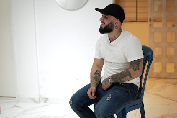 Jhoan Bastidas gives an interview at his father's house in Maracaibo, Venezuela, Wednesday, March 5, 2025, after being deported from Guantanamo Bay Naval Base. (AP Photo/Juan Arraez)