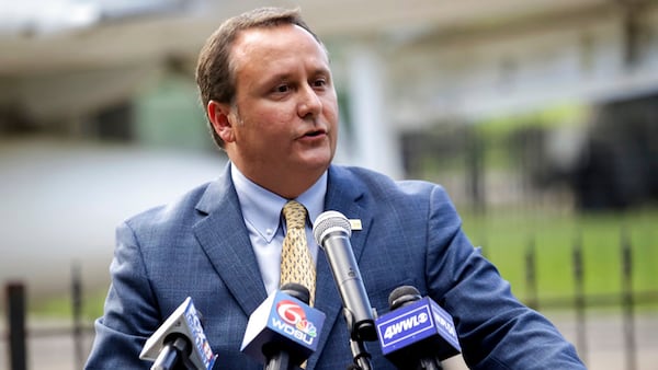 Kenner Mayor Ben Zahn rescinds his order banning the city’s recreation department from purchasing Nike products for use at city recreation facilities, during a news conference, Wednesday, Sept. 12, 2018, at Veteran's Park in Kenner, La.