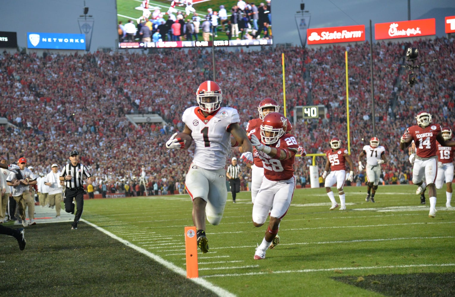 Photos: Bulldogs outlast Sooners in Rose Bowl