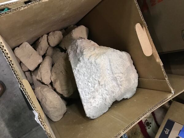 If you're in desperate need for fake, hollow rocks, there's a box of them for you.