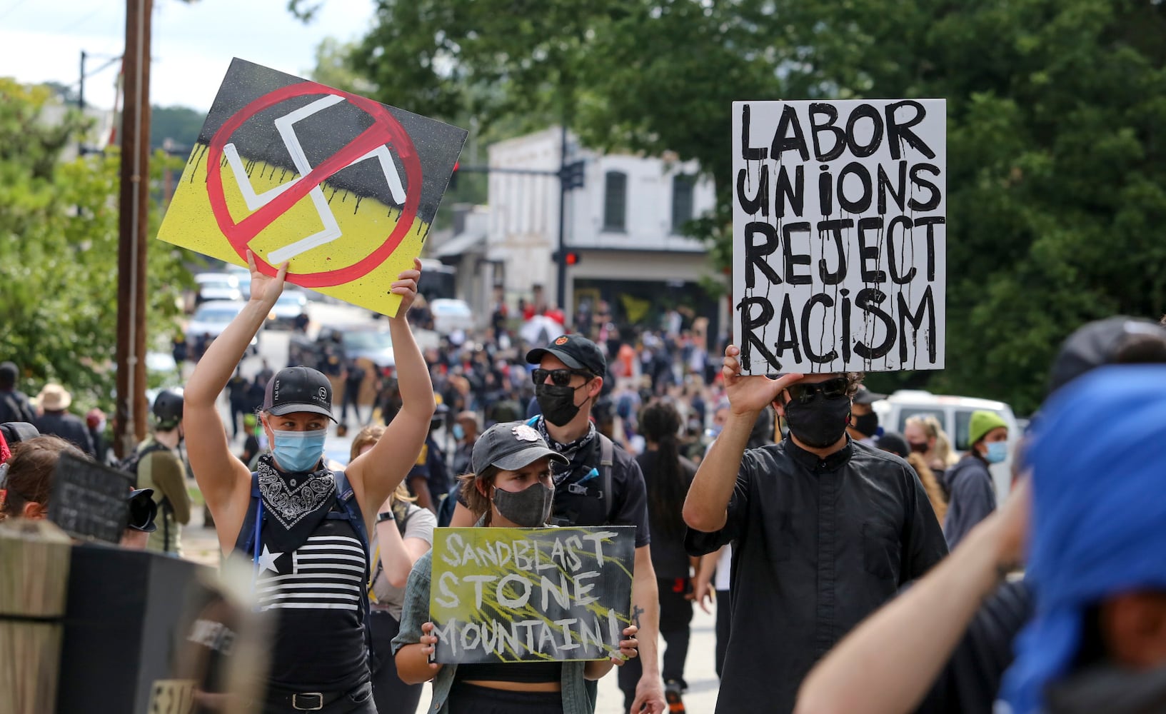 Stone mountain protest