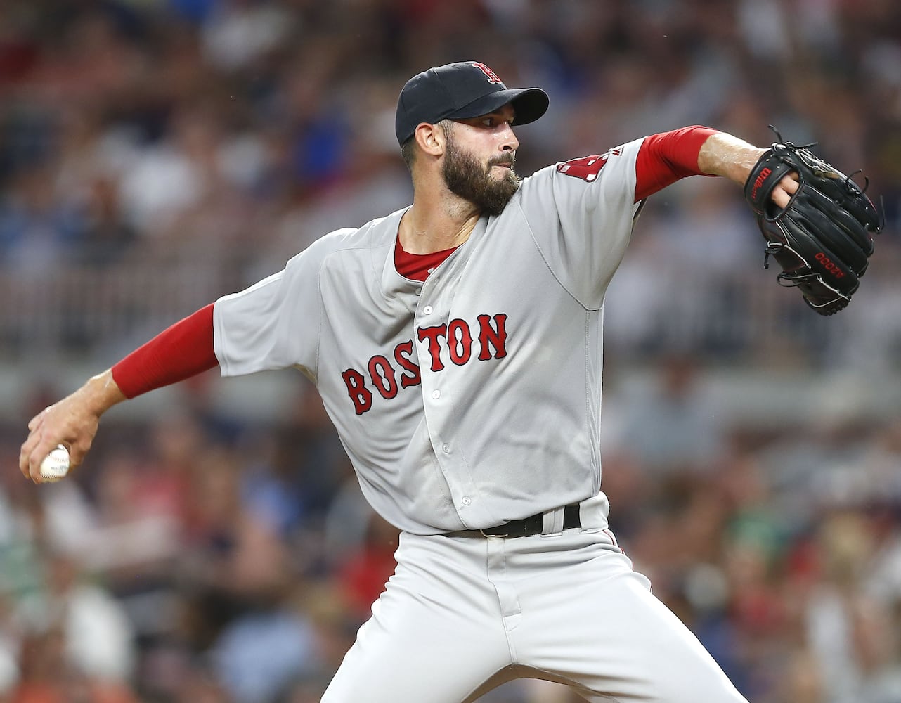 Photos: Braves take on the Red Sox