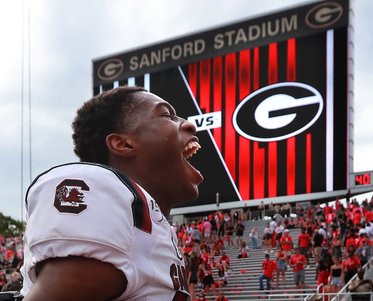 Photos: No. 3 Bulldogs are stunned by South Carolina